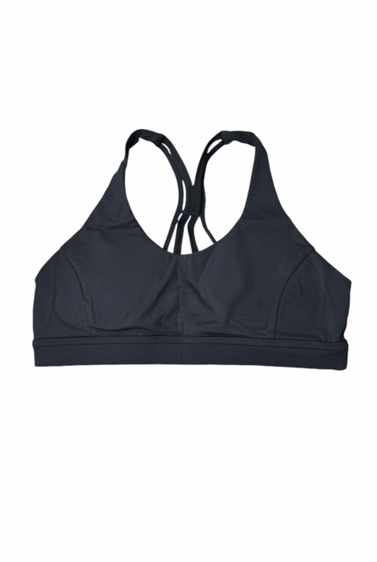 Monletics- Charcoal Sports bra Front view